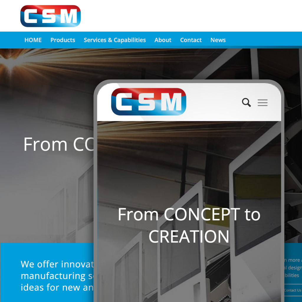 Website Design, CSM Chorley, Orangebox Digital, Lancs